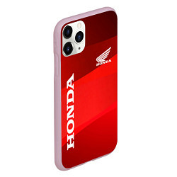 Чехол iPhone 11 Pro матовый Honda - Red, цвет: 3D-розовый — фото 2