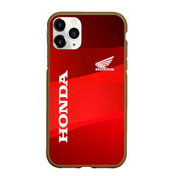 Чехол iPhone 11 Pro матовый Honda - Red