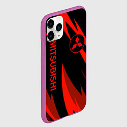Чехол iPhone 11 Pro матовый Mitsubishi Авто для души, цвет: 3D-фиолетовый — фото 2