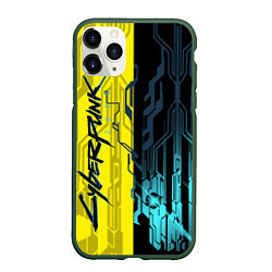 Чехол iPhone 11 Pro матовый CYBERPUNK 2077 Логотип