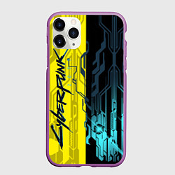 Чехол iPhone 11 Pro матовый CYBERPUNK 2077 Логотип