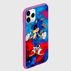 Чехол iPhone 11 Pro матовый СОНИК EXE SONIC, цвет: 3D-фиолетовый — фото 2