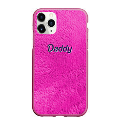 Чехол iPhone 11 Pro матовый Daddy pink