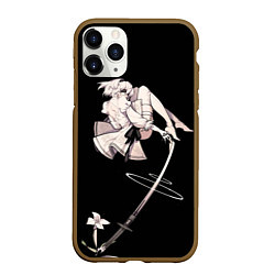 Чехол iPhone 11 Pro матовый Ту би и ее катана 2b NIER AUTOMATA, цвет: 3D-коричневый