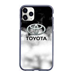 Чехол iPhone 11 Pro матовый Toyota облако, цвет: 3D-серый