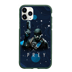 Чехол iPhone 11 Pro матовый Prey 2 gamer, цвет: 3D-темно-зеленый