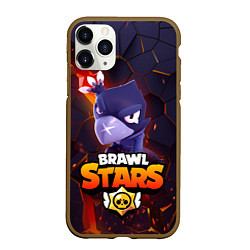 Чехол iPhone 11 Pro матовый ВОРОН - БРАВО СТАРС Brawl Stars, цвет: 3D-коричневый