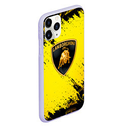 Чехол iPhone 11 Pro матовый Lamborghini Gold Sport, цвет: 3D-светло-сиреневый — фото 2