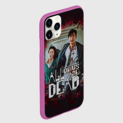 Чехол iPhone 11 Pro матовый Choi Nam-Ra and Lee Su-Hyeok, цвет: 3D-фиолетовый — фото 2
