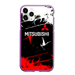 Чехол iPhone 11 Pro матовый Mitsubishi Sport Auto, цвет: 3D-фиолетовый