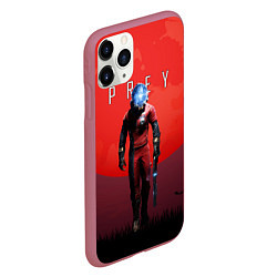 Чехол iPhone 11 Pro матовый Prey красная планета, цвет: 3D-малиновый — фото 2