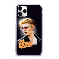 Чехол iPhone 11 Pro матовый David Bowie Smoking, цвет: 3D-светло-сиреневый