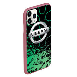 Чехол iPhone 11 Pro матовый NISSAN Супер класса, цвет: 3D-малиновый — фото 2