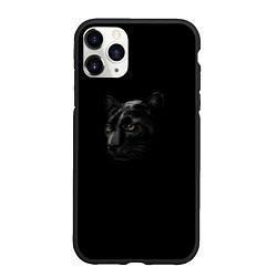 Чехол iPhone 11 Pro матовый Пантера во мгле, цвет: 3D-черный