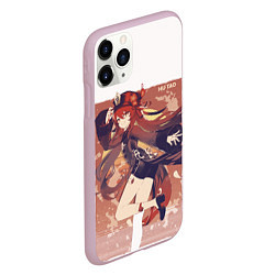 Чехол iPhone 11 Pro матовый HU TAO Genshin Impact Ху Тао, цвет: 3D-розовый — фото 2