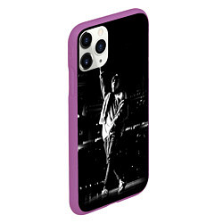 Чехол iPhone 11 Pro матовый Фараон на Сцене Pharaoh ЧБ, цвет: 3D-фиолетовый — фото 2