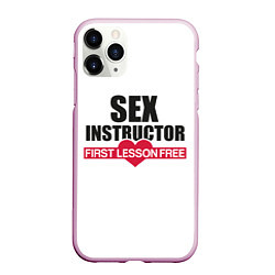 Чехол iPhone 11 Pro матовый Секс Инструктор SEX INSTRUCTOR, цвет: 3D-розовый