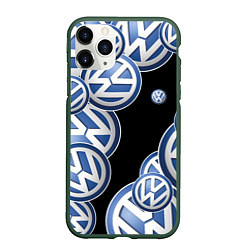 Чехол iPhone 11 Pro матовый Volkswagen logo Pattern