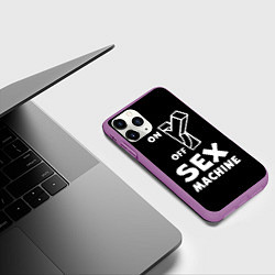 Чехол iPhone 11 Pro матовый SEX MACHINE Секс Машина, цвет: 3D-фиолетовый — фото 2