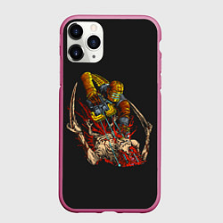 Чехол iPhone 11 Pro матовый Айзек за работой