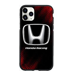 Чехол iPhone 11 Pro матовый HONDA RACING Sport Style, цвет: 3D-черный