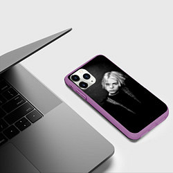Чехол iPhone 11 Pro матовый Pharaoh Phuneral Рэпер Фараон, цвет: 3D-фиолетовый — фото 2