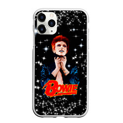 Чехол iPhone 11 Pro матовый Theres a Starman waiting in the sky, цвет: 3D-белый