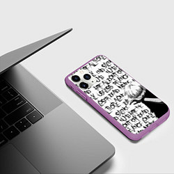 Чехол iPhone 11 Pro матовый DEAD INSIDE 1000-7, цвет: 3D-фиолетовый — фото 2