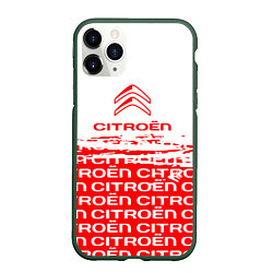 Чехол iPhone 11 Pro матовый Citroen Паттерн