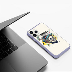 Чехол iPhone 11 Pro матовый Музыка Моя Жизнь Music My Life, цвет: 3D-светло-сиреневый — фото 2