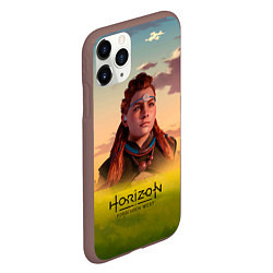 Чехол iPhone 11 Pro матовый Horizon Forbidden West Aloy, цвет: 3D-коричневый — фото 2