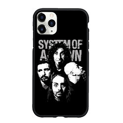Чехол iPhone 11 Pro матовый System of a Down рок группа