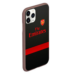 Чехол iPhone 11 Pro матовый Arsenal fc, цвет: 3D-коричневый — фото 2