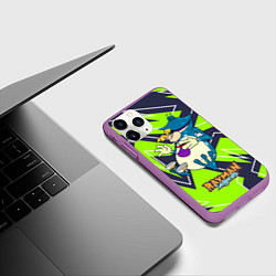 Чехол iPhone 11 Pro матовый Rayman and globox, цвет: 3D-фиолетовый — фото 2
