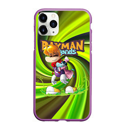 Чехол iPhone 11 Pro матовый Уставший Rayman Legends, цвет: 3D-фиолетовый