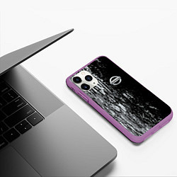 Чехол iPhone 11 Pro матовый Ниссан nissan sport, цвет: 3D-фиолетовый — фото 2