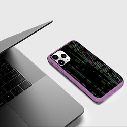 Чехол iPhone 11 Pro матовый Shutdown, цвет: 3D-фиолетовый — фото 2