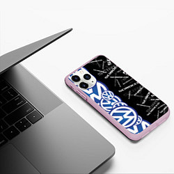 Чехол iPhone 11 Pro матовый Volkswagen Scirocco Half Pattern, цвет: 3D-розовый — фото 2