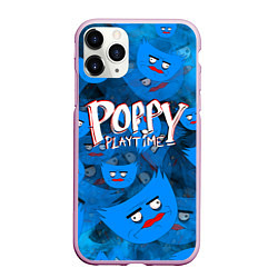 Чехол iPhone 11 Pro матовый Poppy Playtime Pattern background, цвет: 3D-розовый