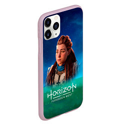 Чехол iPhone 11 Pro матовый Horizon Forbidden West Sky, цвет: 3D-розовый — фото 2