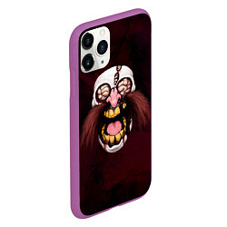 Чехол iPhone 11 Pro матовый Dr Eggman Sonic exe, цвет: 3D-фиолетовый — фото 2