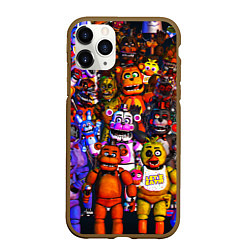 Чехол iPhone 11 Pro матовый Fnaf UCN, цвет: 3D-коричневый