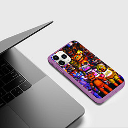 Чехол iPhone 11 Pro матовый Fnaf UCN, цвет: 3D-фиолетовый — фото 2