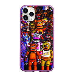 Чехол iPhone 11 Pro матовый Fnaf UCN, цвет: 3D-фиолетовый