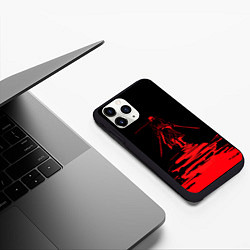 Чехол iPhone 11 Pro матовый One Piece Красный след, цвет: 3D-черный — фото 2