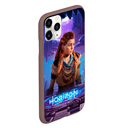 Чехол iPhone 11 Pro матовый Horizon Aloy Элой Forbidden West, цвет: 3D-коричневый — фото 2