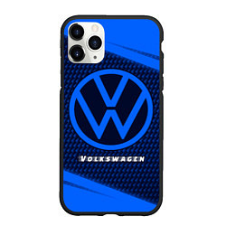 Чехол iPhone 11 Pro матовый VOLKSWAGEN Volkswagen Абстракция, цвет: 3D-черный