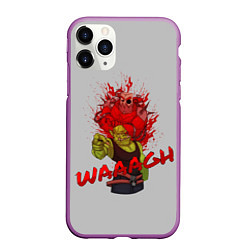 Чехол iPhone 11 Pro матовый Waaagh reference, цвет: 3D-фиолетовый