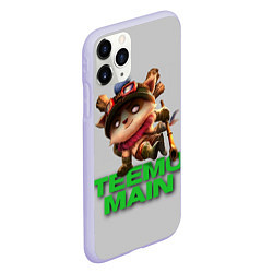 Чехол iPhone 11 Pro матовый Teemo main, цвет: 3D-светло-сиреневый — фото 2