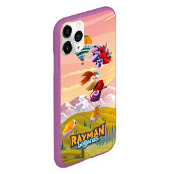 Чехол iPhone 11 Pro матовый Rayman воздушные шары, цвет: 3D-фиолетовый — фото 2